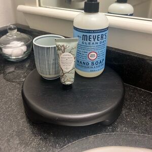Black Bathroom Tray